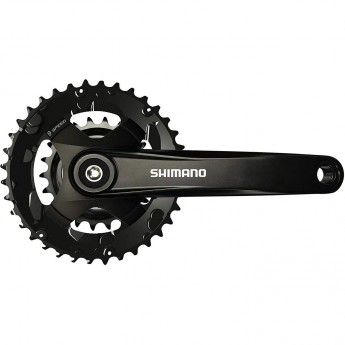 Система SHIMANO ALTUS, MT101, 175 мм, для 2X9 скоростей, квадрат, 36/22 черный